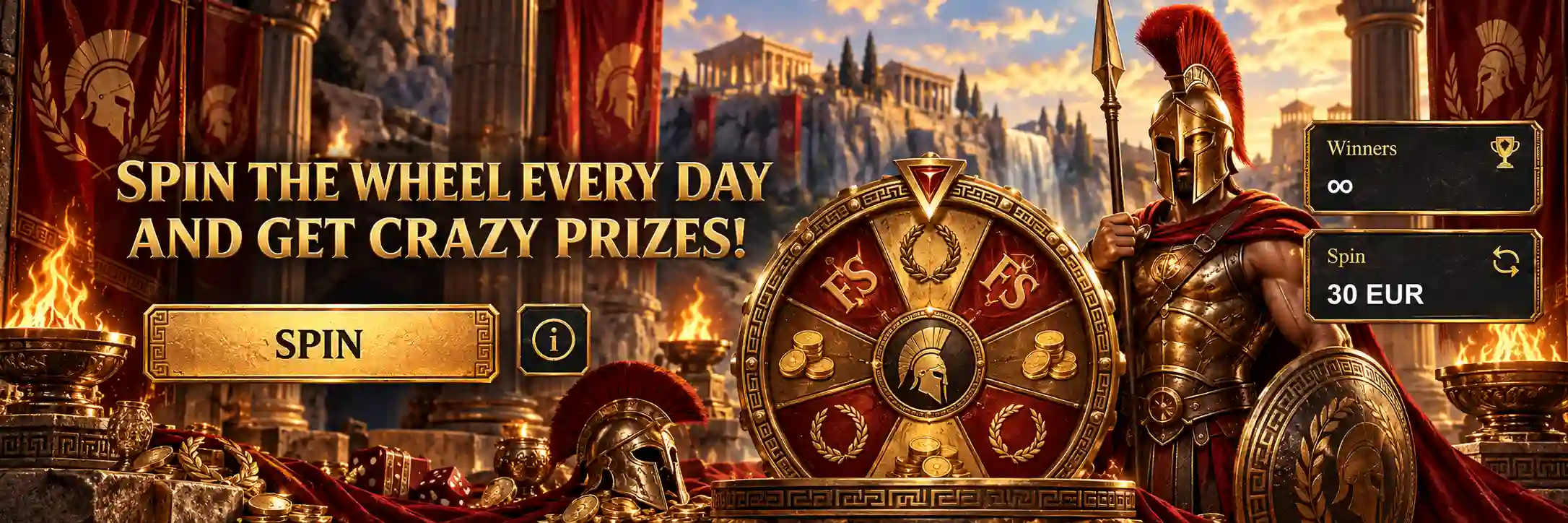 spartaza casino daily wheel
